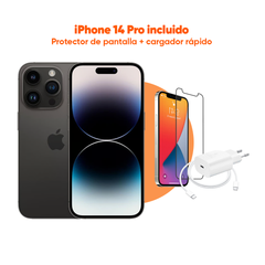 iPhone 14 Pro (eSIM) | 128 GB | Negro Espacial | 2 Años de Garantía - Refurbee.es
