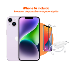 iPhone 14 (eSIM) | 128 GB | Púrpura | 2 Años de Garantía - Refurbee.es
