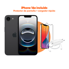 iPhone 16e (eSIM) | 128 GB | Negro | 2 Años de Garantía - Refurbee.es