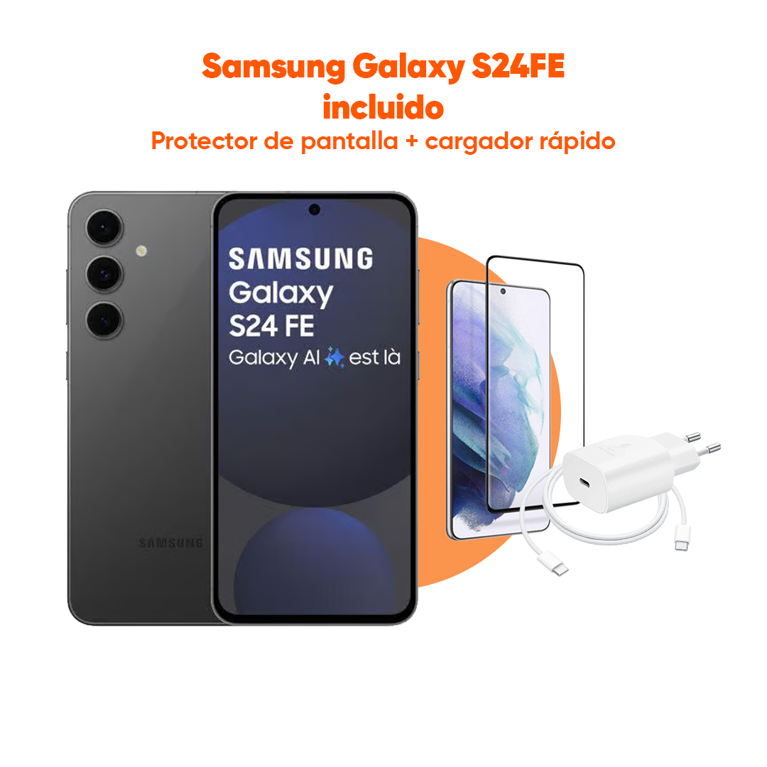 Samsung Galaxy S24 FE 5G | 128 GB | Grafito | 2 Años de Garantía - Refurbee.es