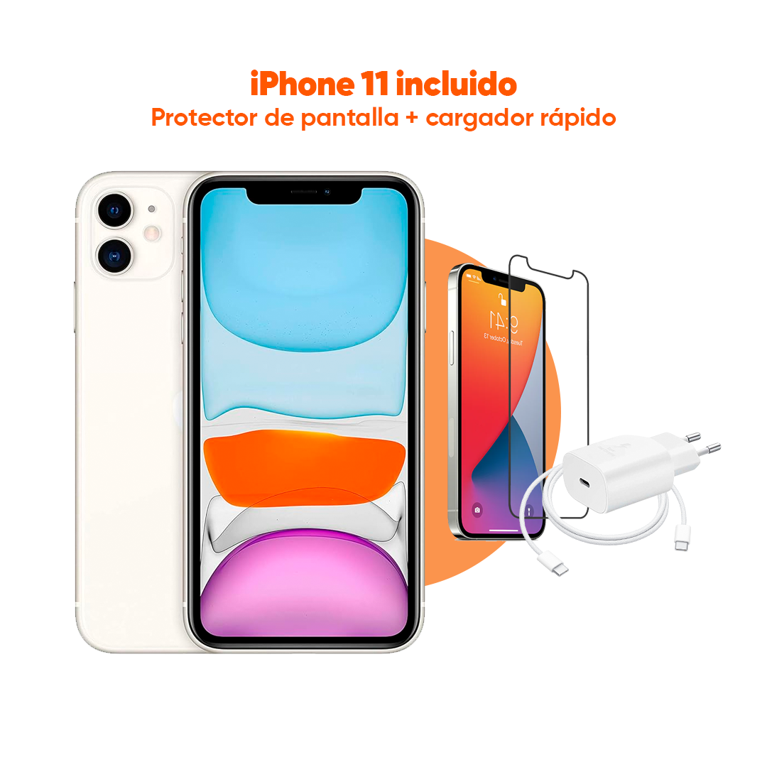 iPhone 11 | 64 GB | Blanco | 2 Años de Garantía - Refurbee.es