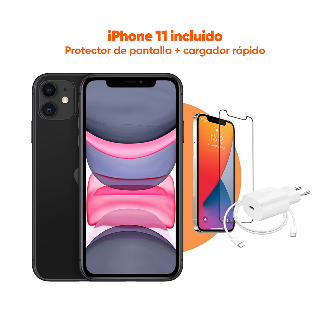 iPhone 11 | 64 GB | Negro | 2 Años de Garantía - Refurbee.es