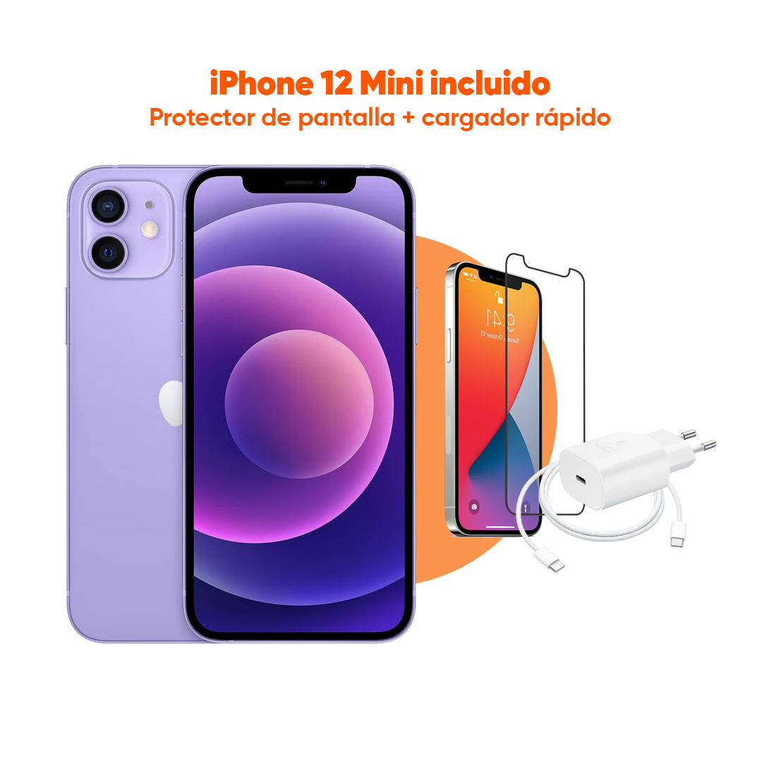 iPhone 12 Mini | 64 GB | Púrpura | 2 Años de Garantía - Refurbee.es
