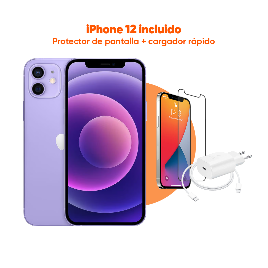 iPhone 12 | 64 GB | Púrpura | 2 Años de Garantía - Refurbee.es