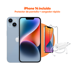 iPhone 14 (eSIM) | 128 GB | Azul | 2 Años de Garantía - Refurbee.es