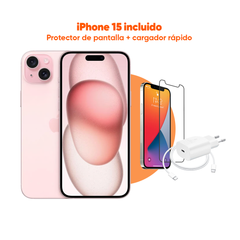 iPhone 15 (eSIM) | 128 GB | Rosa | 2 Años de Garantía - Refurbee.es